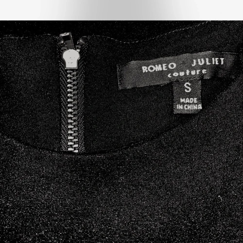 Romeo and Juliet Black Grommet Dress | Flattering Cut Out Mini Dress - Picture 3 of 3